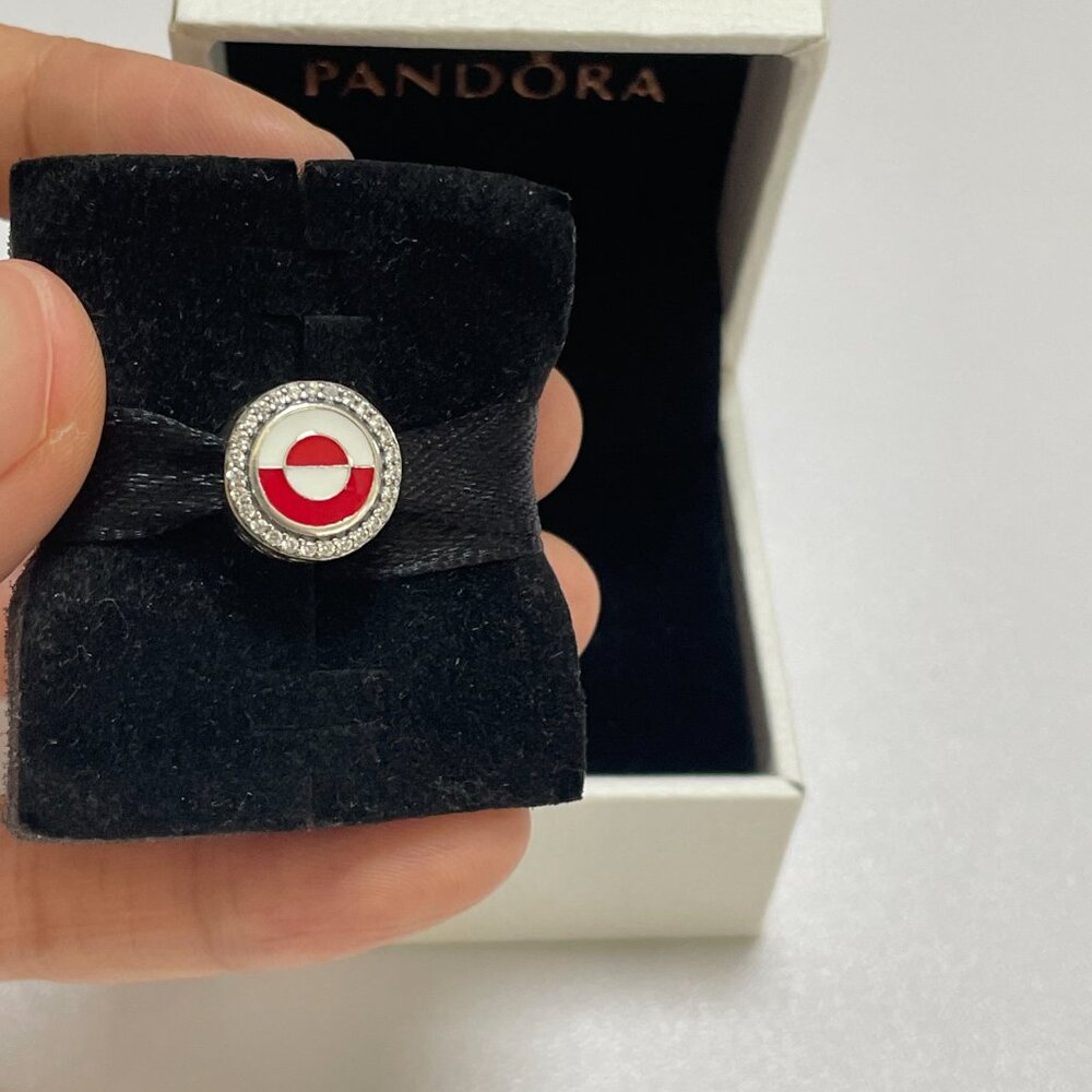 Pandora Greenland Flag Charm Pendant